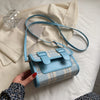 Women's Fashion Plaid Messenger Bag Casual One Shoulder
