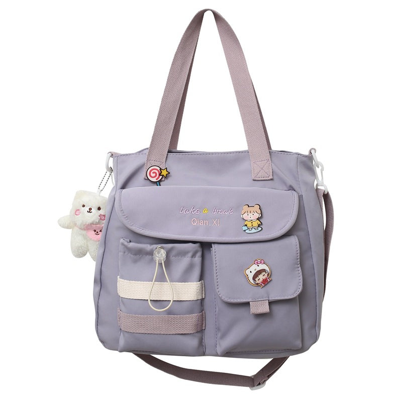 Large Capacity Messenger Bag For Carrying Books