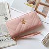 Korean Style Clutch With Embroidered Texture And Zipper Large Capacity