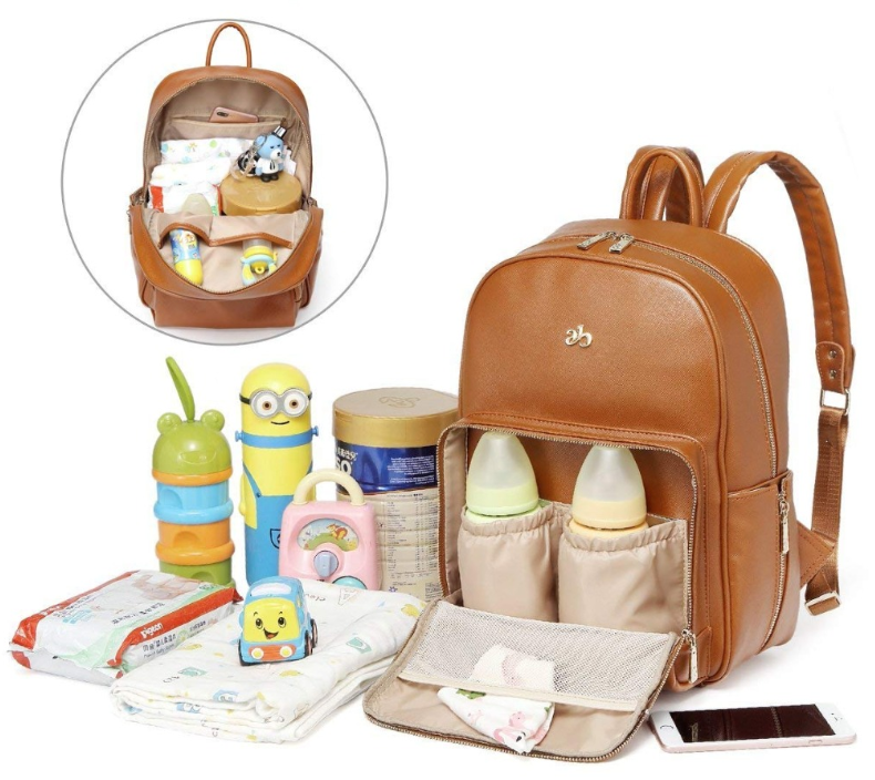 Pu Leather Diaper Bag