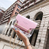 2021 Women Fashion Brand Design Small Square Shoulder Bag Clear Transparent PU Composite Messenger Bags New Female Handbags