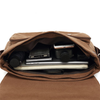 Men Vintage Canvas Large Capacity Multi-Pocket Crossbody Bag