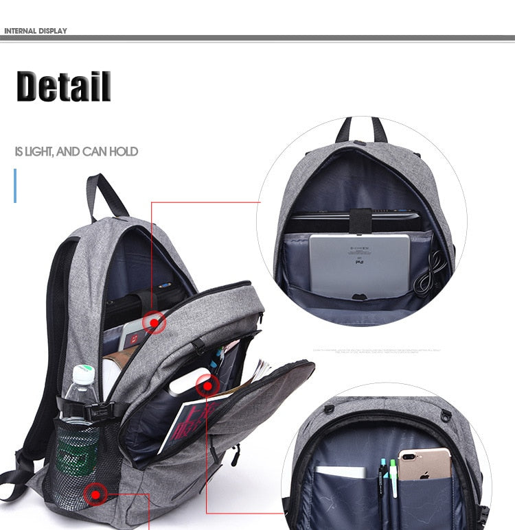 Men's shoulder bag, schoolbag, basketball bag, middle school students' charging Sports Backpack