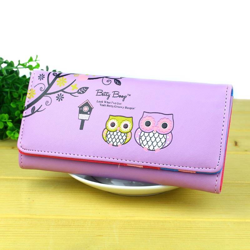 Cute cartoon owl clutch