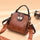 Simple Hardware Lock Buckle Shoulder Messenger Portable Small Square Bag