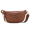 Chain crossbody bag frosted belt bag