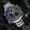 Men's Waterproof Dual Display Multifunction Sports Watch