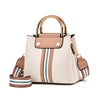 Three-layer contrast handbag