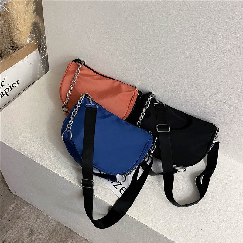 Ladies Nylon Underarm Shoulder Crossbody Bag