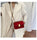Velvet chain shoulder small fashion square bag