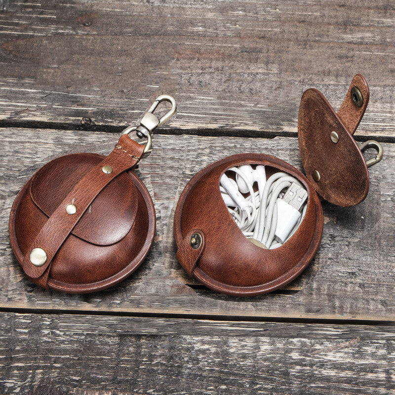 Retro Crazy Horse Cowhide Multifunctional Coin Purse