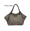 Fashion Cloth One Shoulder Lady Cross Strap Dumpling Canvas Bag Large Capacity Canvas Bag