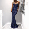 SEXY TUBE TOP STRAPLESS SEQUINS ELEGANT EVENING DRESS