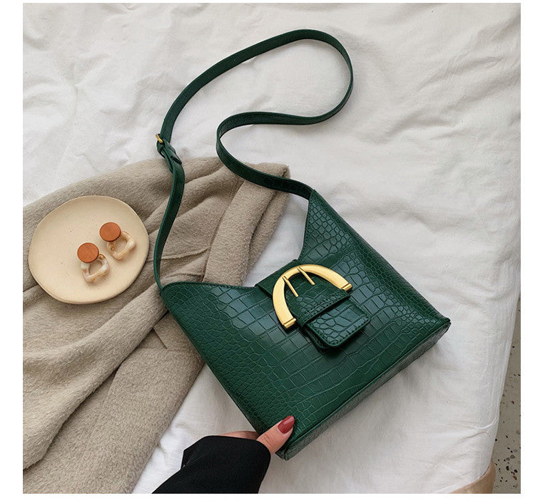 Hong Kong style retro crossbody small square bag