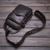 The manufacturer a sells men's casual chest bag leather wax Leather Shoulder Satchel Bag retro casual