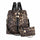 Fashionable And Simple Women's Printed Leather Backpack