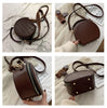 Stone Pattern Round Shoulder Crossbody Bag