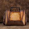 Female Baotou Top Layer Cowhide High-End Retro Craft Portable Diagonal Bag