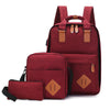 Leisure three piece computer bag women's backpack