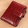 Women's leather card holder with leather buckle