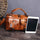 Retro new style oil wax leather handbag