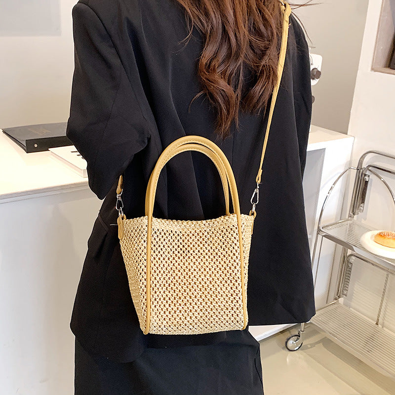 Women's Straw Woven Fashion Trend Single Shoulder Messenger Bag