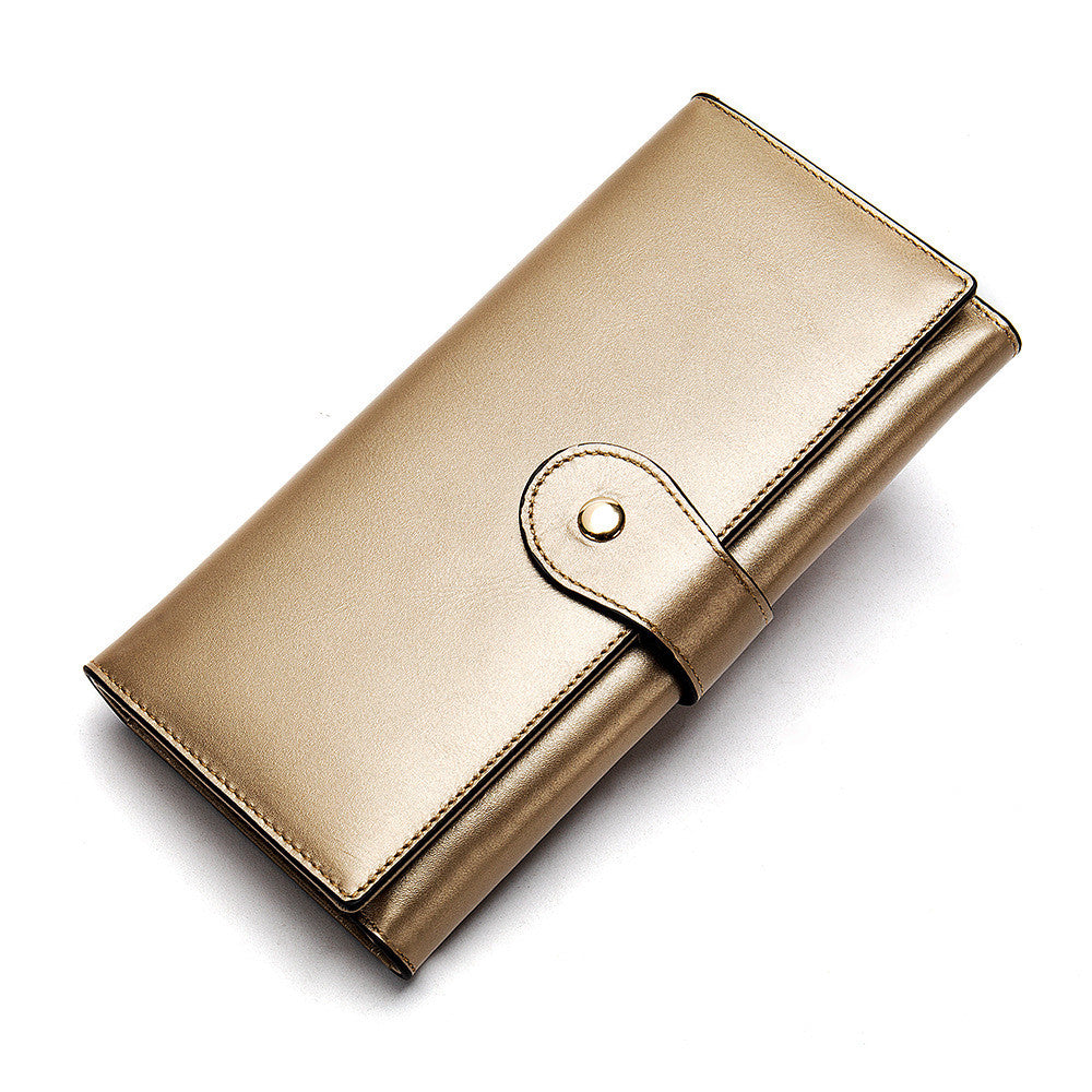 Leather lady antimagnetic RFID wallet