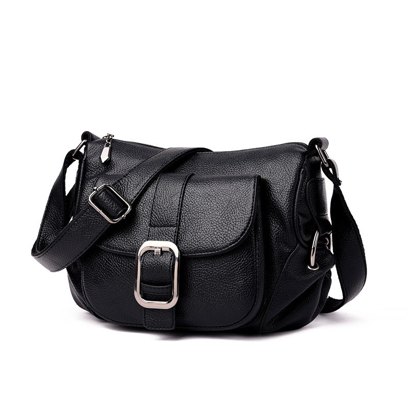 Middle aged shoulder bag leisure straddle bag