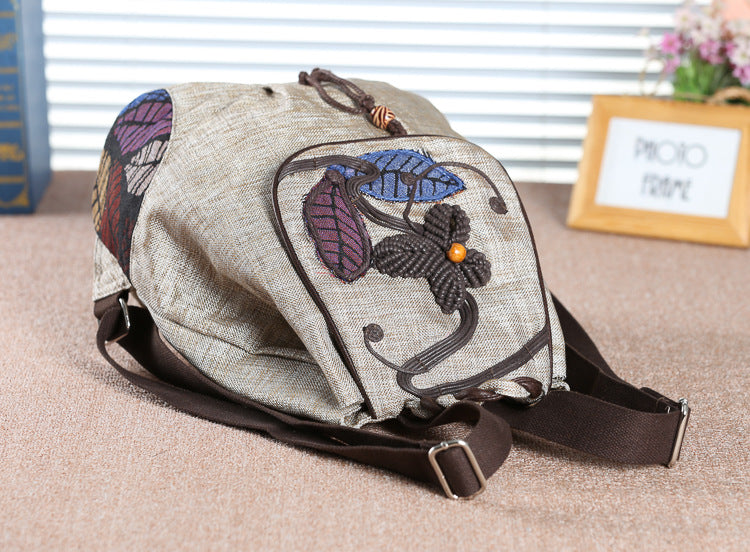 Colorful original female bag ethnic style backpack