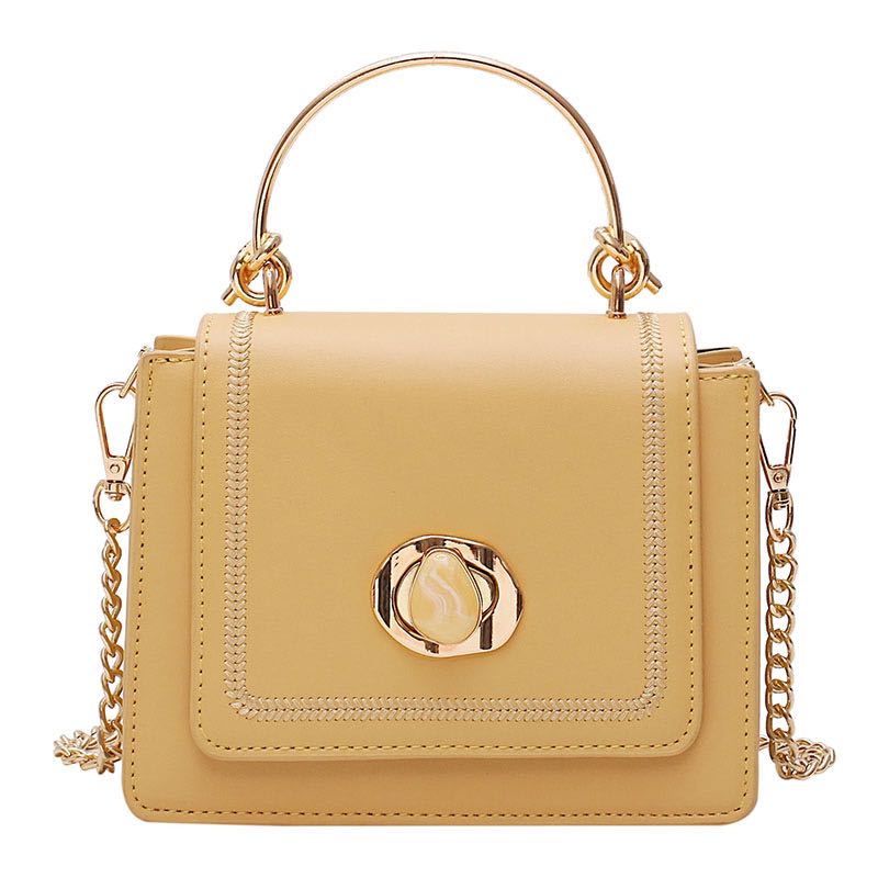 Chain texture shoulder messenger bag