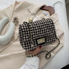 Lingge fashion all-match crossbody one-shoulder armpit small square bag