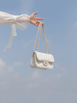 Autumn and winter woolen chain bag