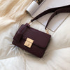 Women's lock shoulder bag