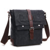 New version of Korean fashion casual canvas bag, practical business single shoulder oblique cross bag, men's Retro schoolbag