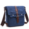 New version of Korean fashion casual canvas bag, practical business single shoulder oblique cross bag, men's Retro schoolbag