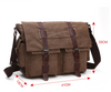 New version of Korean fashion casual canvas bag, practical business single shoulder oblique cross bag, men's Retro schoolbag