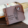 Tri-fold European and American hipster men's antique retro multi-card wallet