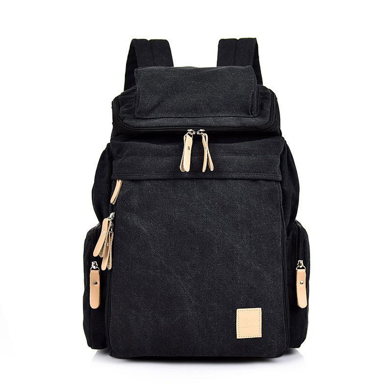 New Retro Men And Women Outdoor Canvas Bag Travel Backpack Bag Fashion Shoulder Bag Aliexpress