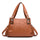 Leather three mouth women's bag single shoulder messenger handbag