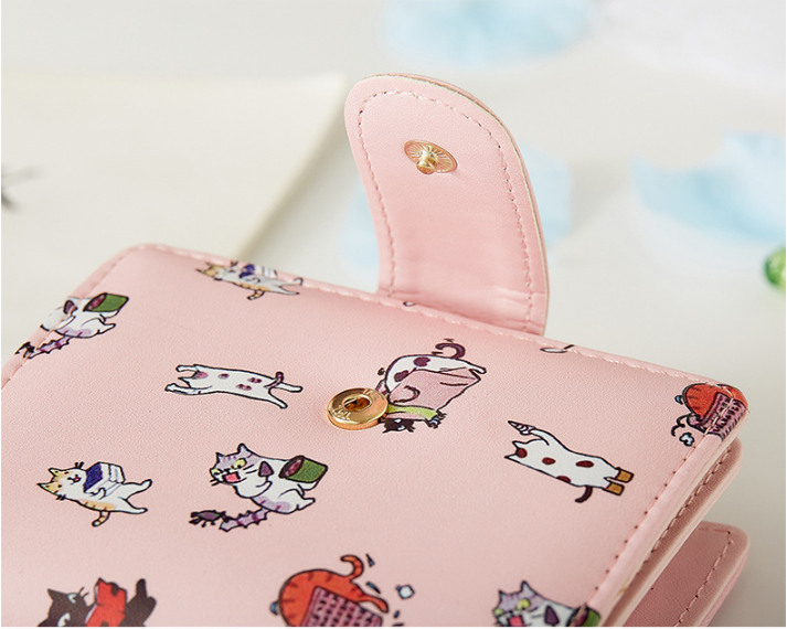 Cartoon Folding Coin Purse Multifunctional Card Holder