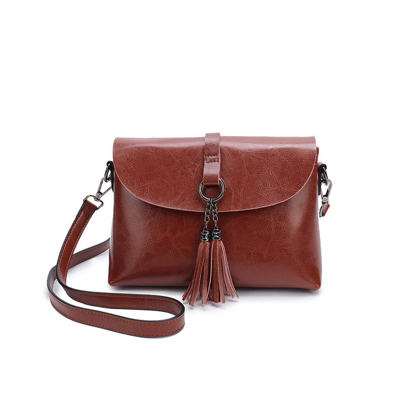 Tassel all-match single shoulder messenger bag