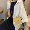 Simple temperament buckle straddle shoulder bag