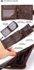 Top Layer Cowhide Clutch Bag Horizontal Style