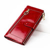 Fashion Personality Vintage Oil Waxed Leather Ladies Wallet