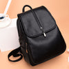 New Trendy Ladies Soft Leather Simple Backpack