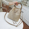 Bamboo bag bucket bag female bag