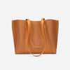 Large capacity cowhide shoulder bag