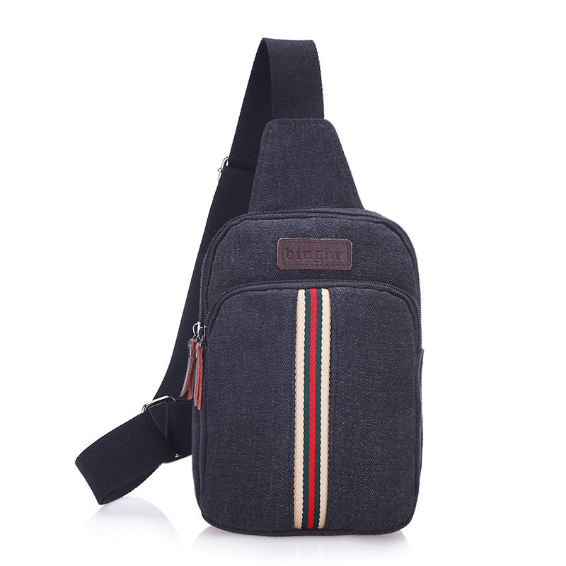 Factory direct leisure sports men Satchel Bag chest Korean outdoor canvas Metrosexual bag Bag Satchel