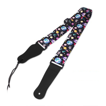 Printed strap color guitar shoulder strap