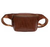 Leather grain crossbody shoulder bag